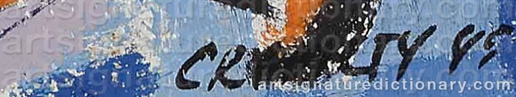 Authentic signature by Carl Robert HOLTY on  artwork