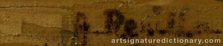 Authentic signature by Alfred Emile REVILLON on  artwork