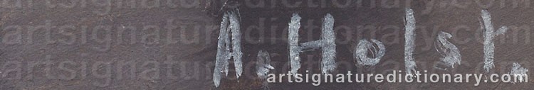 Signature by Agda HOLST