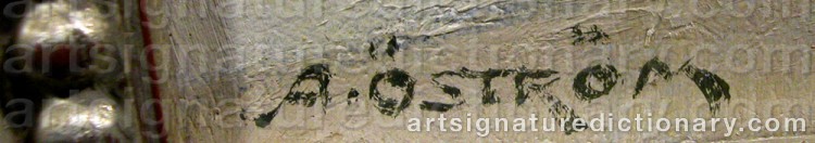 Signature by Arvid ÖSTRÖM