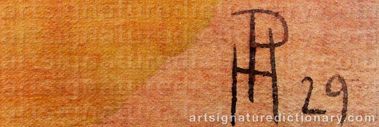 Signature by Henri Hans PFEIFFER