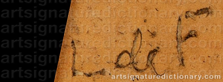 Authentic signature by Lockwood De FOREST on  artwork