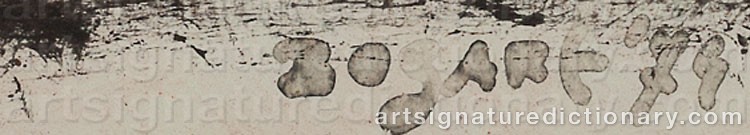 Signature by Bram BOGART
