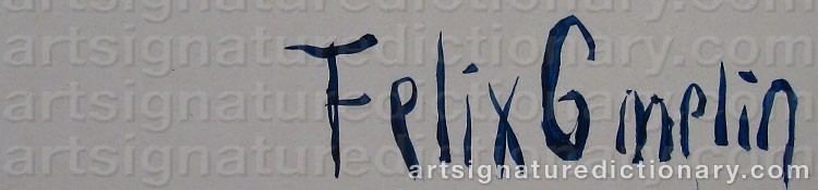 Signature by Felix GMELIN