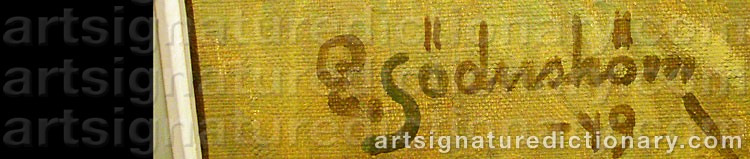Signature by Edvin SÖDERSTRÖM