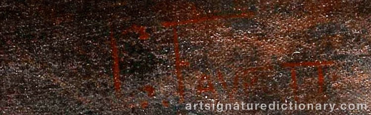 Authentic signature by Giacomo FAVRETTO on  artwork