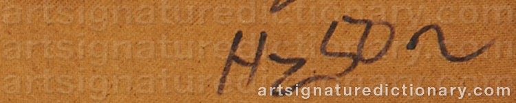 Authentic signature by William H.c. SOYA on  artwork