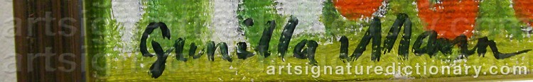 Signature by Gunilla MANN