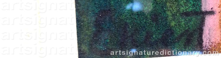 Authentic signature by Jean EKIERT on  artwork