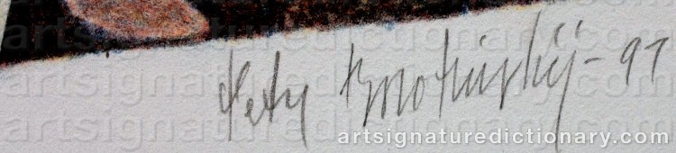 Signature by Peter BOROTINSKIJ