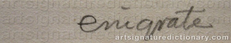 Signature by Eric GRATE