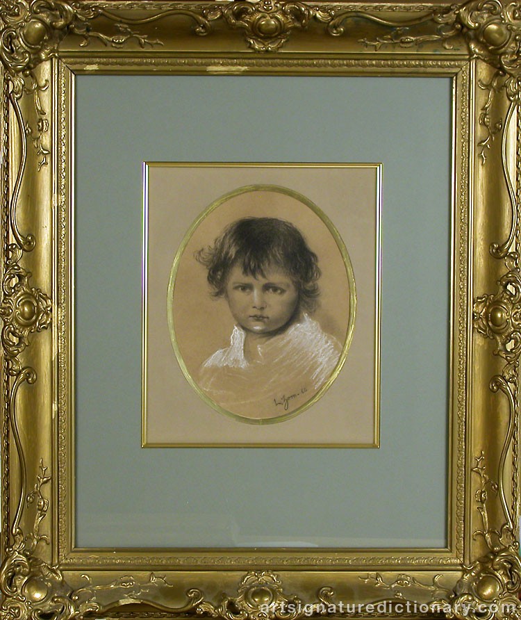 Close-up details showing Anders ZORN signature forgery characteristics