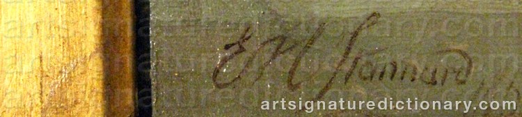 Authentic signature by Eloise Harriet STANNARD on  artwork