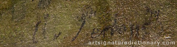 Authentic signature by Carl Von PERBANDT on Painting/Watercolour artwork