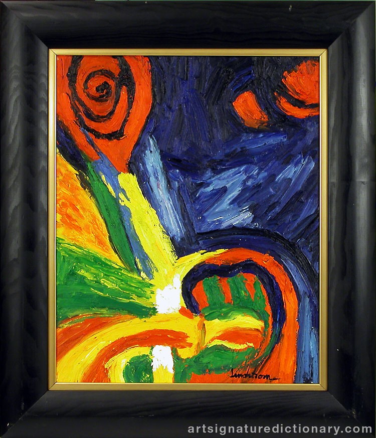 Close-up details showing Bengt LINDSTRÖM signature forgery characteristics