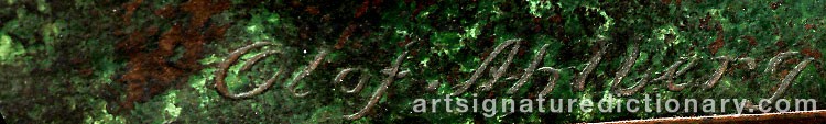 Signature by Olof AHLBERG
