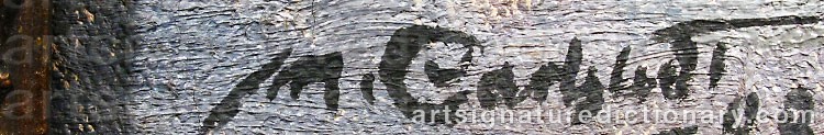 Authentic signature by Mikko CARLSTEDT on artwork
