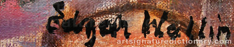 Signature by Edgar WALLIN
