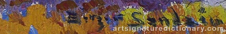 Authentic signature by Birger SANDZÉN on Painting/Watercolour artwork