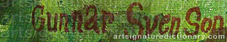 Signature by Gunnar SVENSON
