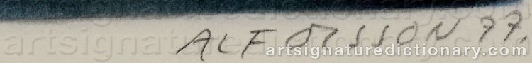 Signature by Alf OLSSON