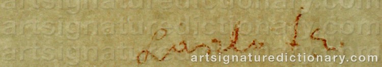 Authentic signature by Philip Alexius De ‘László De Lombos’ LASZLO on  artwork