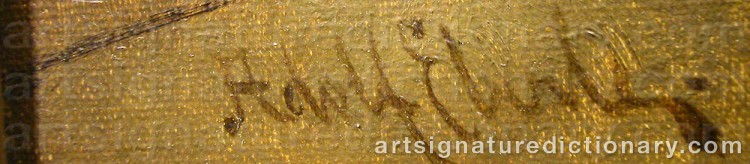 Authentic signature by Adolf EBERLE on Painting/Watercolour artwork