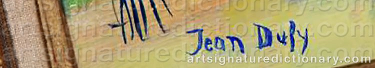 Signature by Jean DUFY