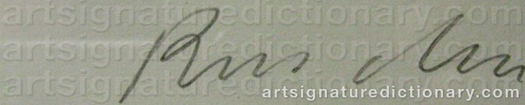Signature by Edward Joseph ‘Ed’ RUSCHA