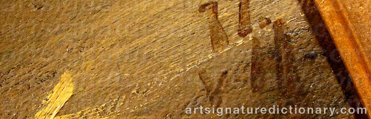 Signature by Johan Von HOLST