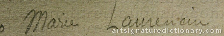 Signature by Marie LAURENCIN