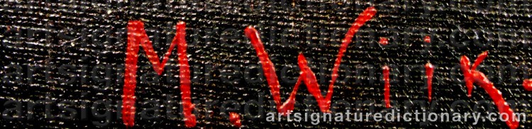Signature by Maria WIIK