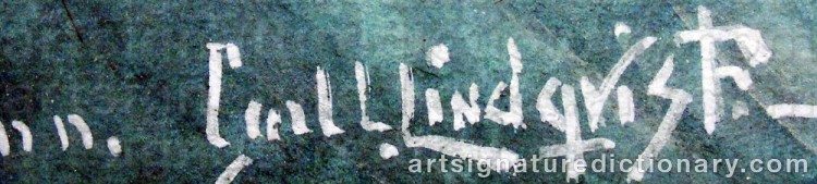 Signature by Carl L. LINDQVIST
