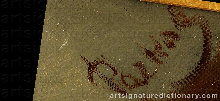 Authentic signature by Nikolay Efimovich RACHKOV on Painting/Watercolour artwork