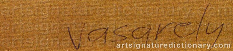 Signature by Victor VASARELY