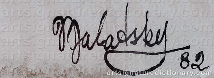 Signature by Vladimir GALATSKY