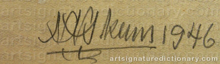 Signature by Nils Nilsson (Sami Artist) SKUM