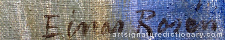 Signature by Einar ROSÉN