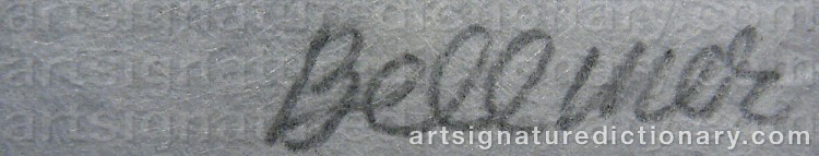 Signature by Hans BELLMER