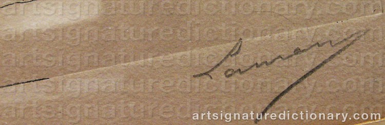 Signature by Henri LAURENS