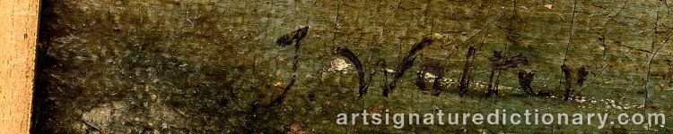 Authentic signature by Walter Charles JAMES on Painting/Watercolour artwork