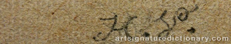 Authentic signature by Horace VERNET on  artwork