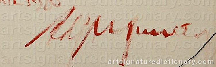 Signature by Adja YUNKERS