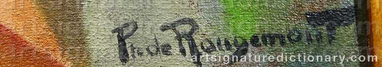 Signature by Philippe De ROUGEMONT