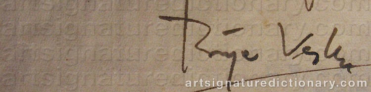 Signature by Börje VESLEN