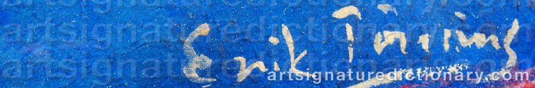 Signature by Erik TÖRNING