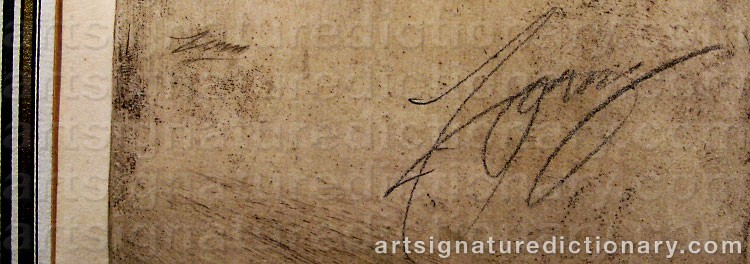 Signature by Anders ZORN