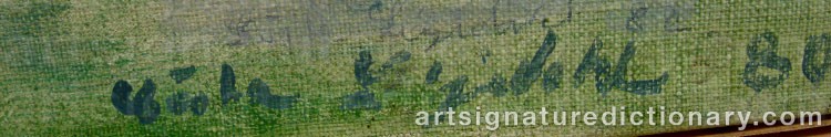 Authentic signature by Gösta LILJEDAHL on Painting/Watercolour artwork