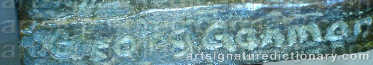 Signature by Georg GANMAR