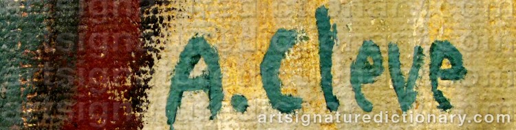 Signature by Agnes CLEVE